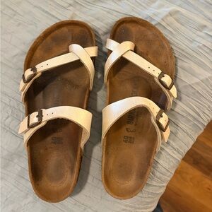 Birkenstock Opal White Double-Strap Sandals